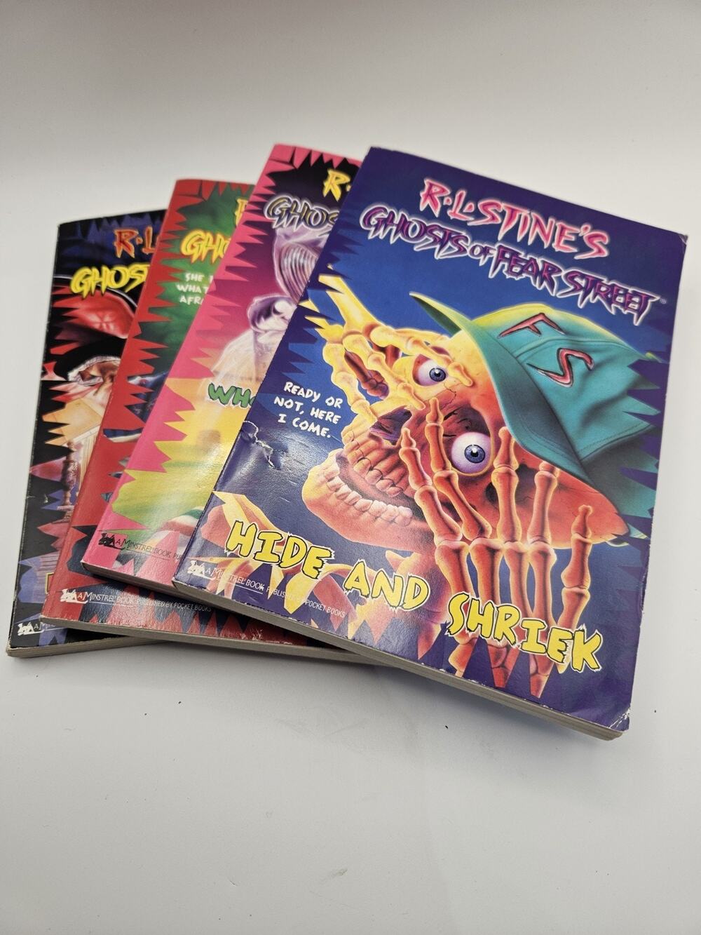 Lot of 4 R.L. Stine's Ghosts of Fear Street #1,2,6,13 ~1990s Vintage 1st PRINTS